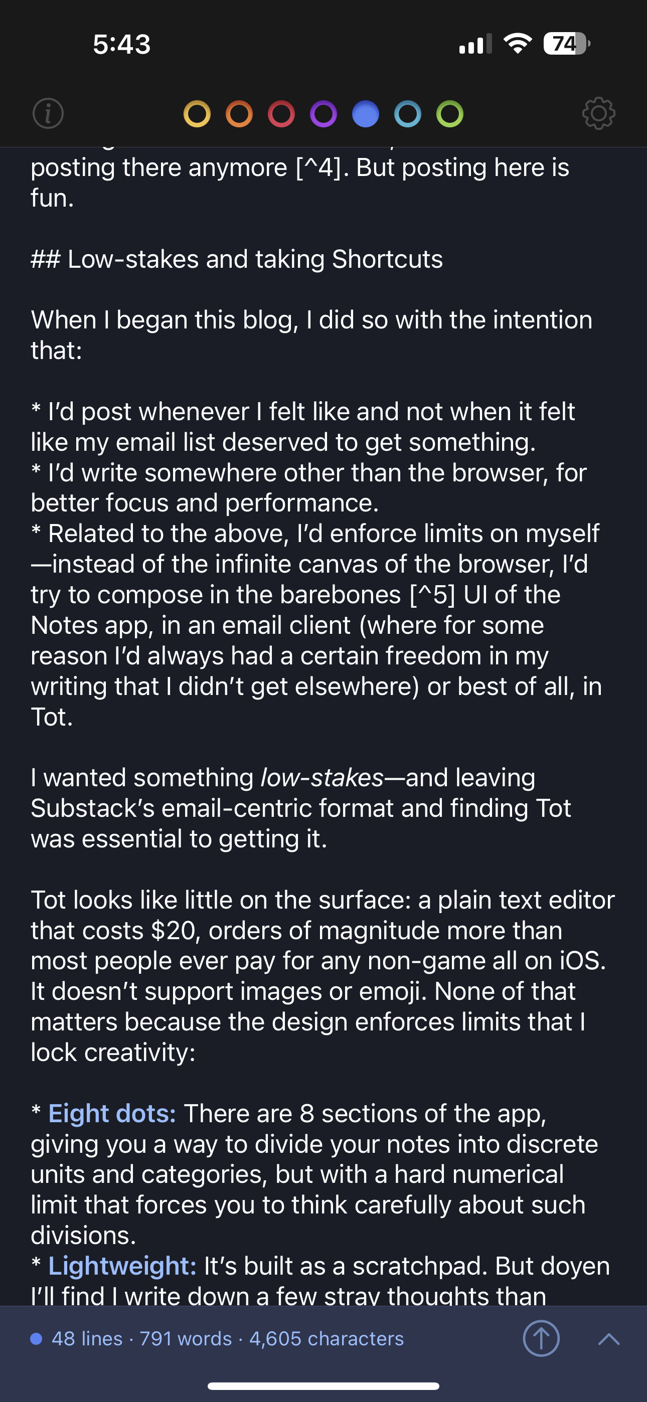 This post in Tot